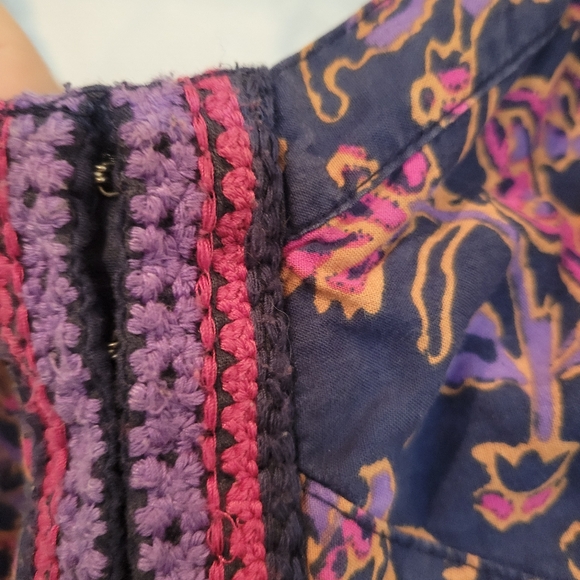 American Eagle Bollywood Indie Crop Top Crochet detail size Small - Picture 3 of 6